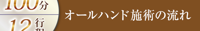 オールハンド施術の流れ